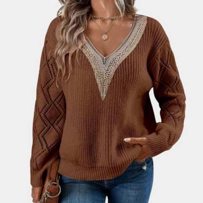 Mellie - Women's long-sleeved knit top