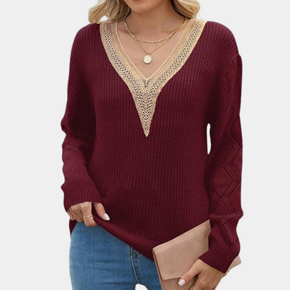 Mellie - Women's long-sleeved knit top