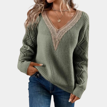 Mellie - Women's long-sleeved knit top