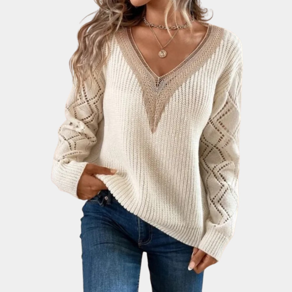 Mellie - Women's long-sleeved knit top