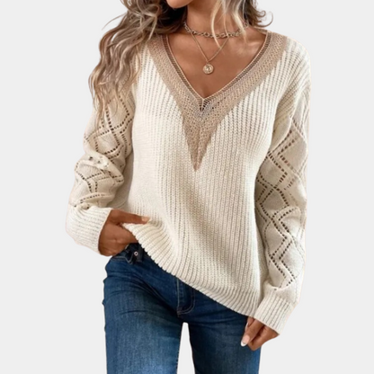 Mellie - Women's long-sleeved knit top