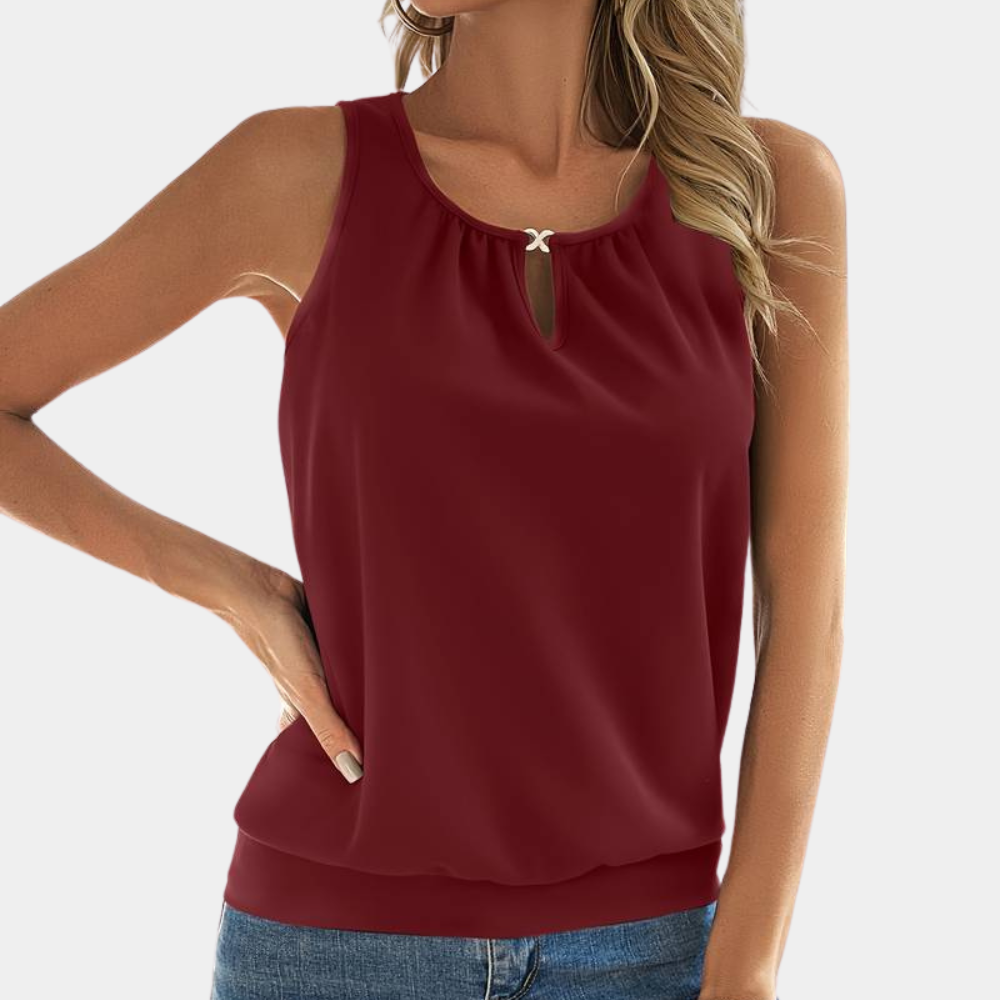 Jozefina - Elegant sleeveless women's top