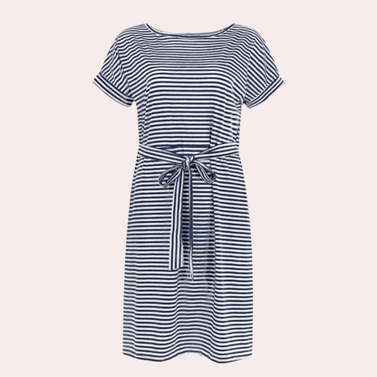 Striped casual dress for ladies