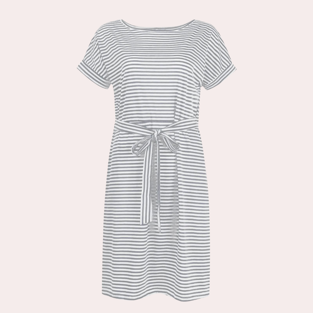 Striped casual dress for ladies