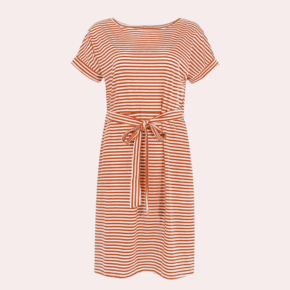 Striped casual dress for ladies