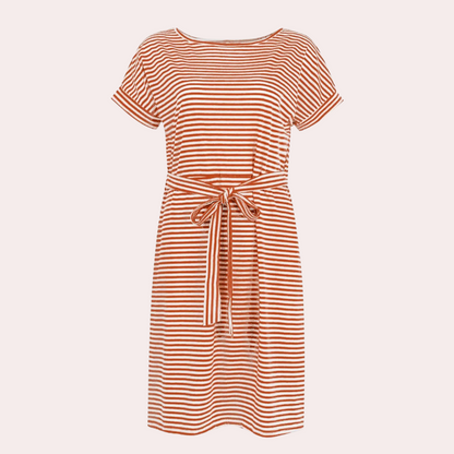 Striped casual dress for ladies