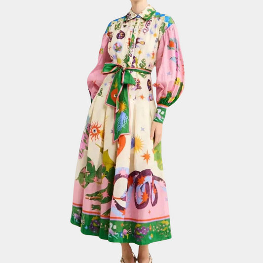 Adalia - Colorful and fashionable women's dress