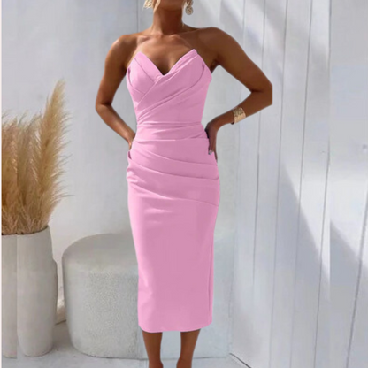 Paulita - Elegant Strapless Summer Dress