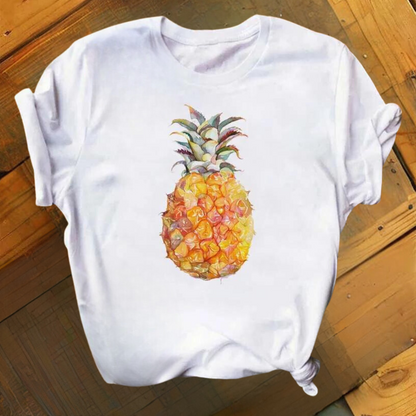 Marisol - Playful Pineapple Pattern Ladies Top