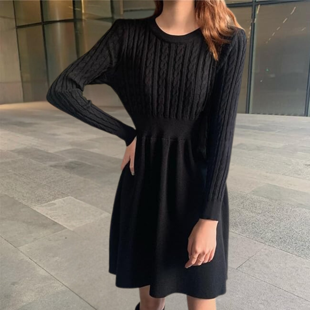 Elora - Elegant Knitted Ladies Dress for Women