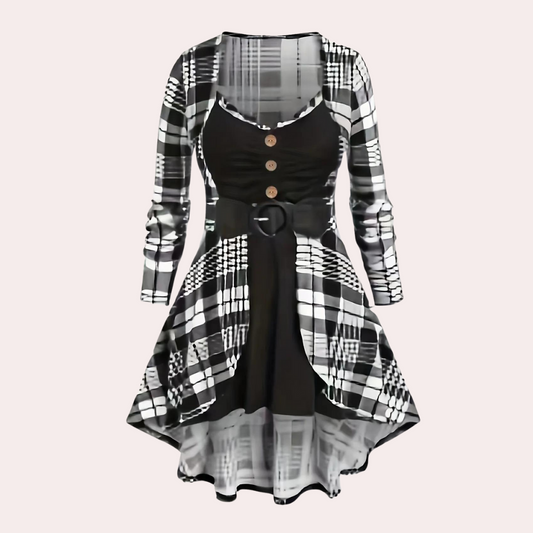 Andrada - Casual Checked Dress for Women