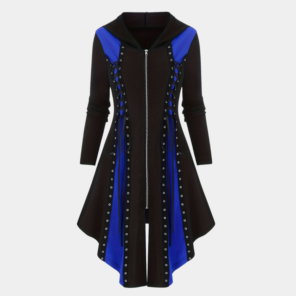 Nyssa - Trendy Dress with Zipper and Hoodie