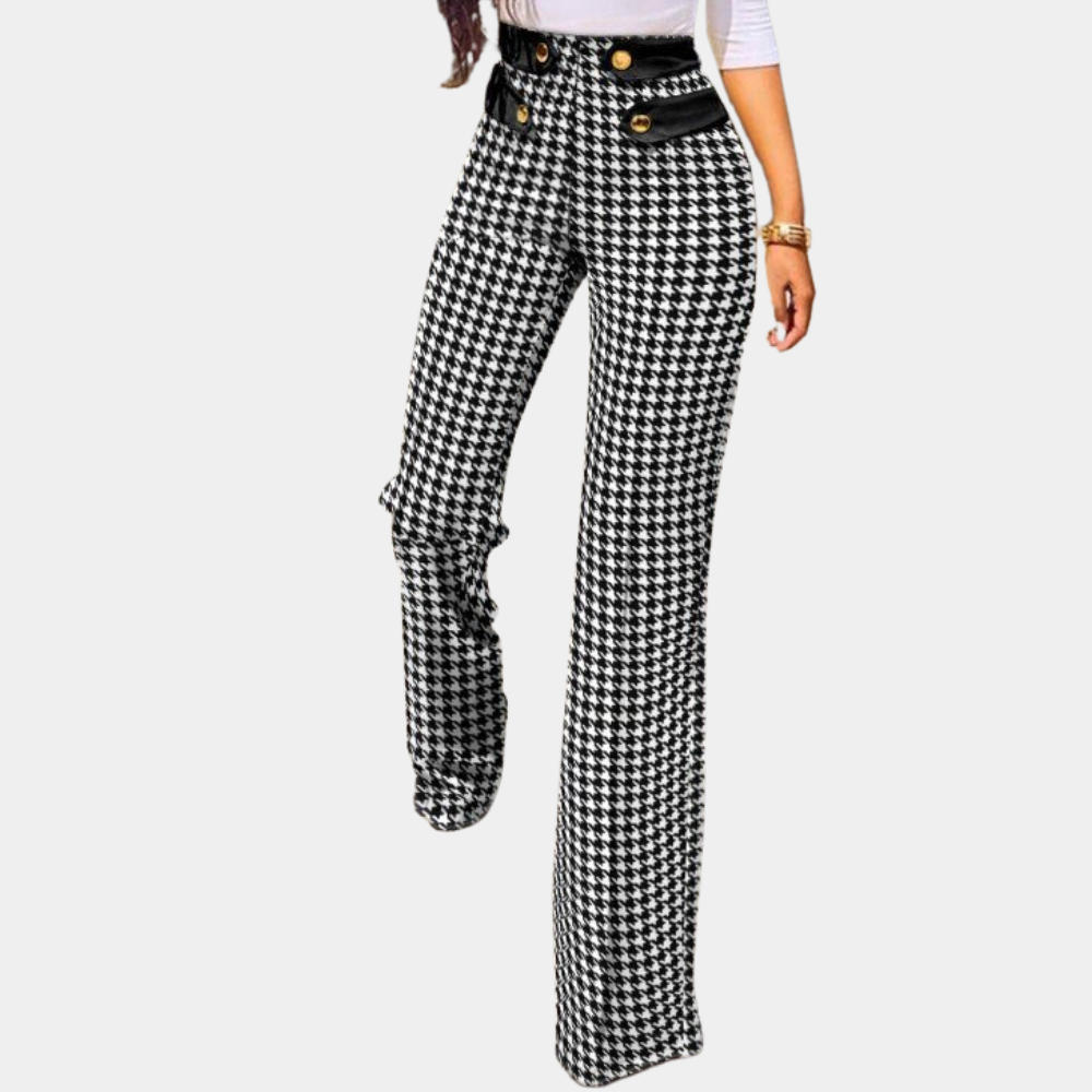 Zahara - Timeless Houndstooth pants for women