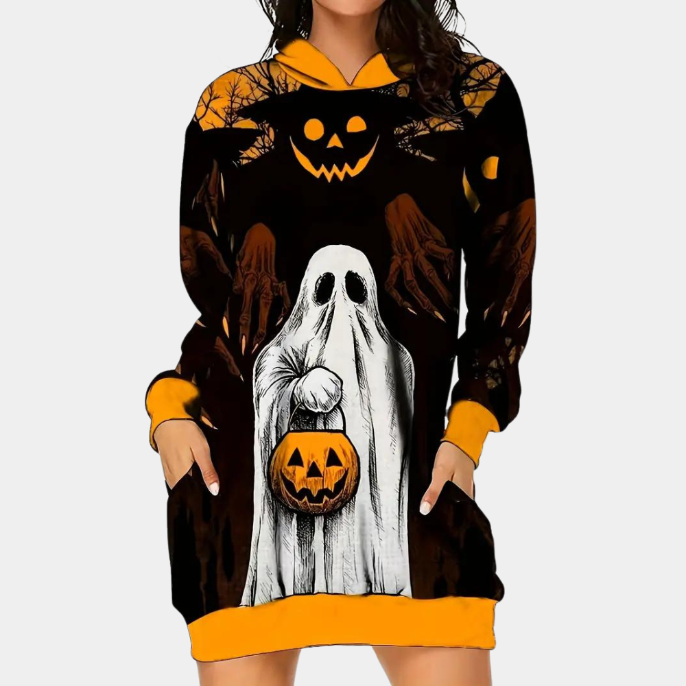 Cili - Halloween Dress with Hood for Ladies