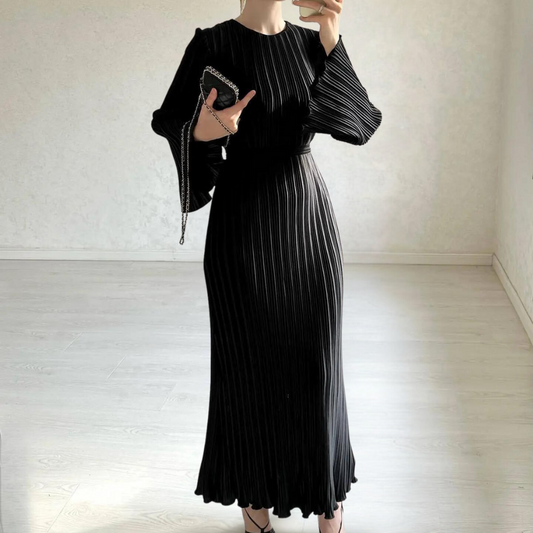 JACQUELINE - Timeless Pleated Maxi Dress for Women