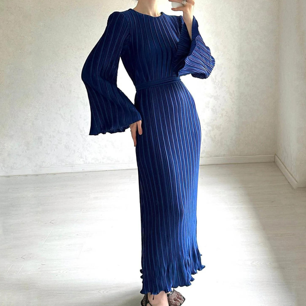 JACQUELINE - Timeless Pleated Maxi Dress for Women