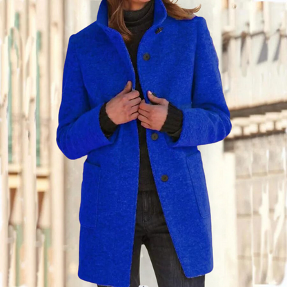 Stand-up collar coat for women - Camille