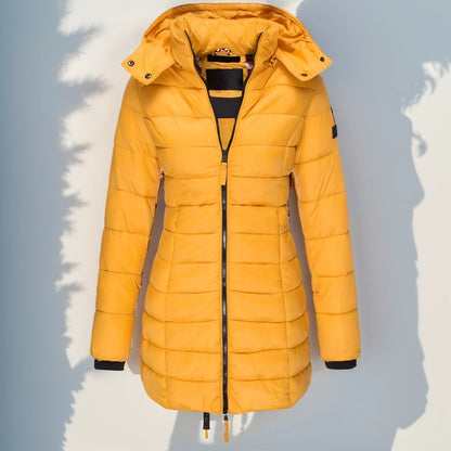 Women's winter coat with hood - Carlis