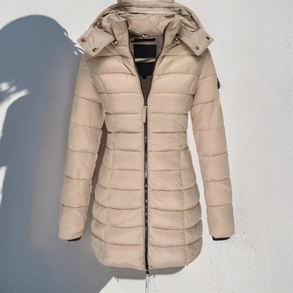 Women's winter coat with hood - Carlis