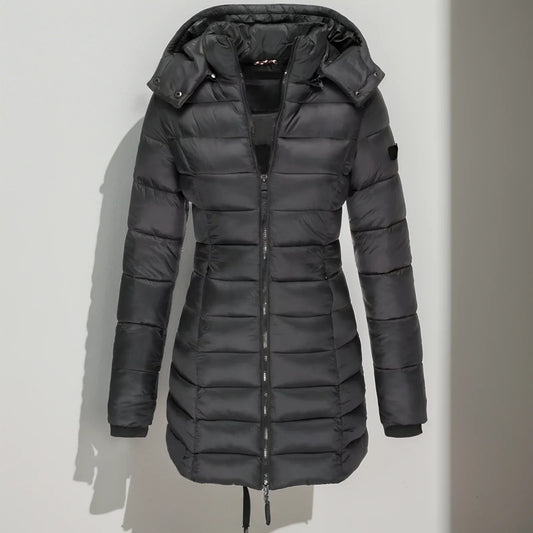 Women's winter coat with hood - Carlis