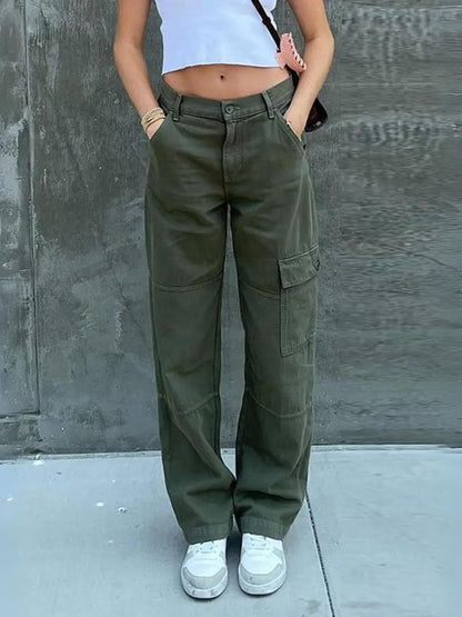 Relaxed cargo pants for women - Clarise