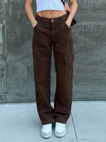 Relaxed cargo pants for women - Clarise