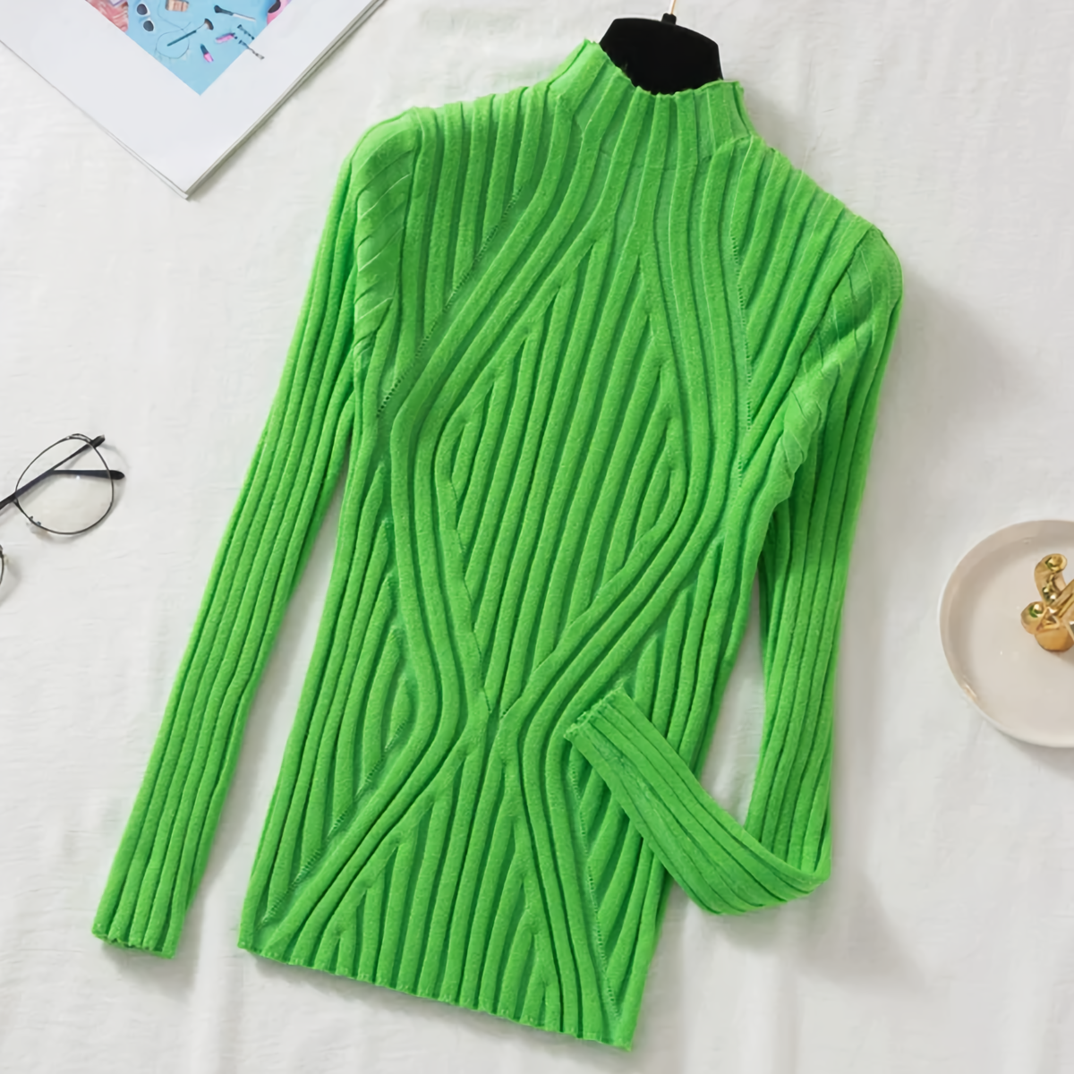 Modern & stylish turtleneck sweater for women - Constance