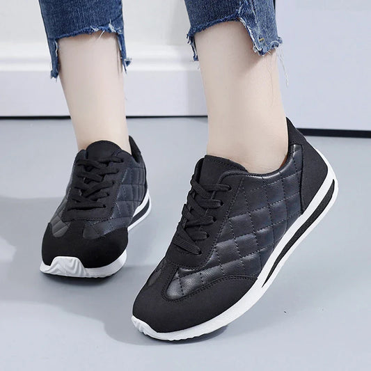 BlissWalk - High-quality women's casual lace-up and cushioned sneakers