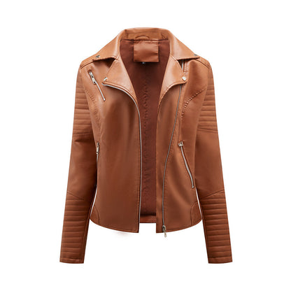 Stylish women's leather jacket