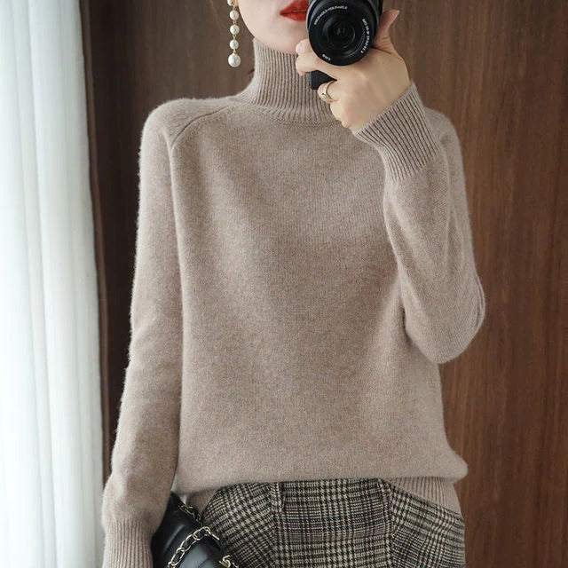 Winter Sweater With Turtleneck for Ladies