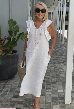 Francisca - Casual dress in cotton and linen