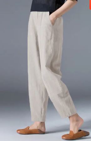 Marlele - Fashion women's cotton hemp bloomers pants