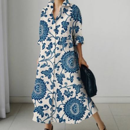 Madeline - Women's print dress