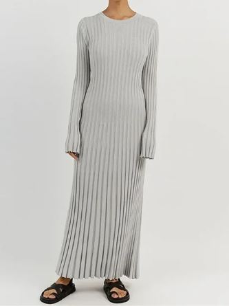 Amanda - Long knit dress for ladies