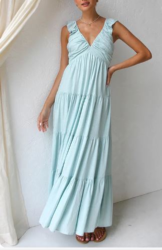 Rebecca - Maxi dress with frills