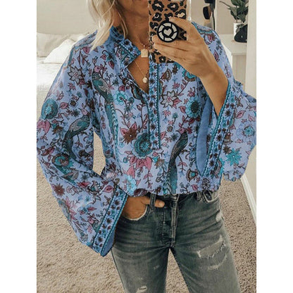 Vinera Blouse | Boho Blouse with Batwing Sleeves