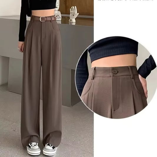 Clare - Comfortable High Waist Trousers