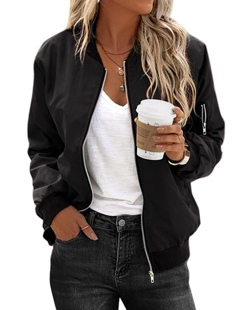 Stylish streetwear bomber jacket - Henia