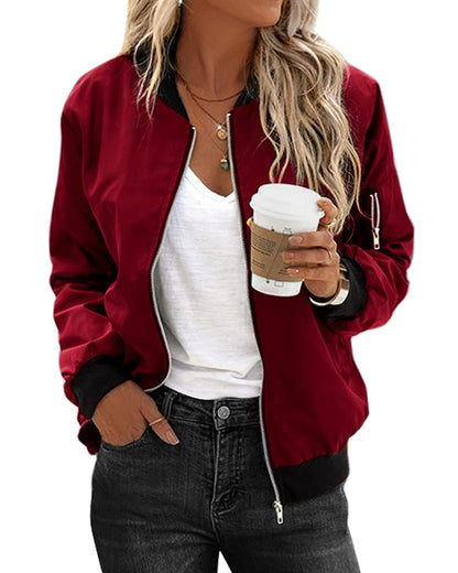 Classic bomber jacket for women