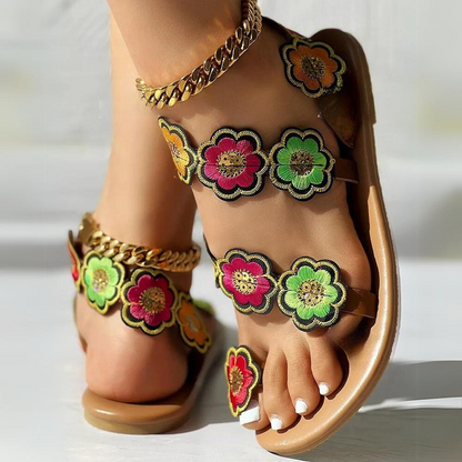 Audi - Women's sandals with flowers