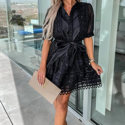 Cyrielle - Casual Dress with Lace Details