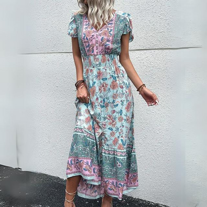 Manuela - VIntage Floral Beach Dress