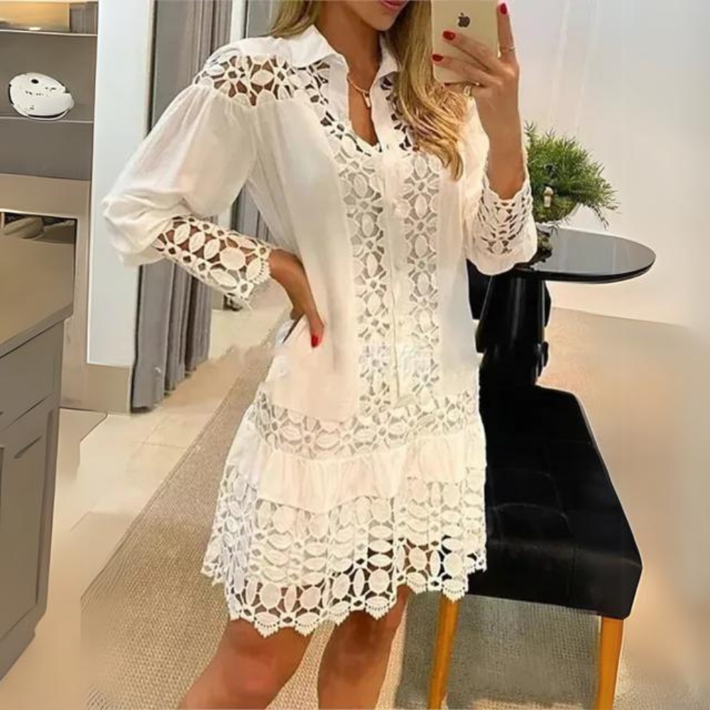 Marilou - Elegant Feminine Lace Dress