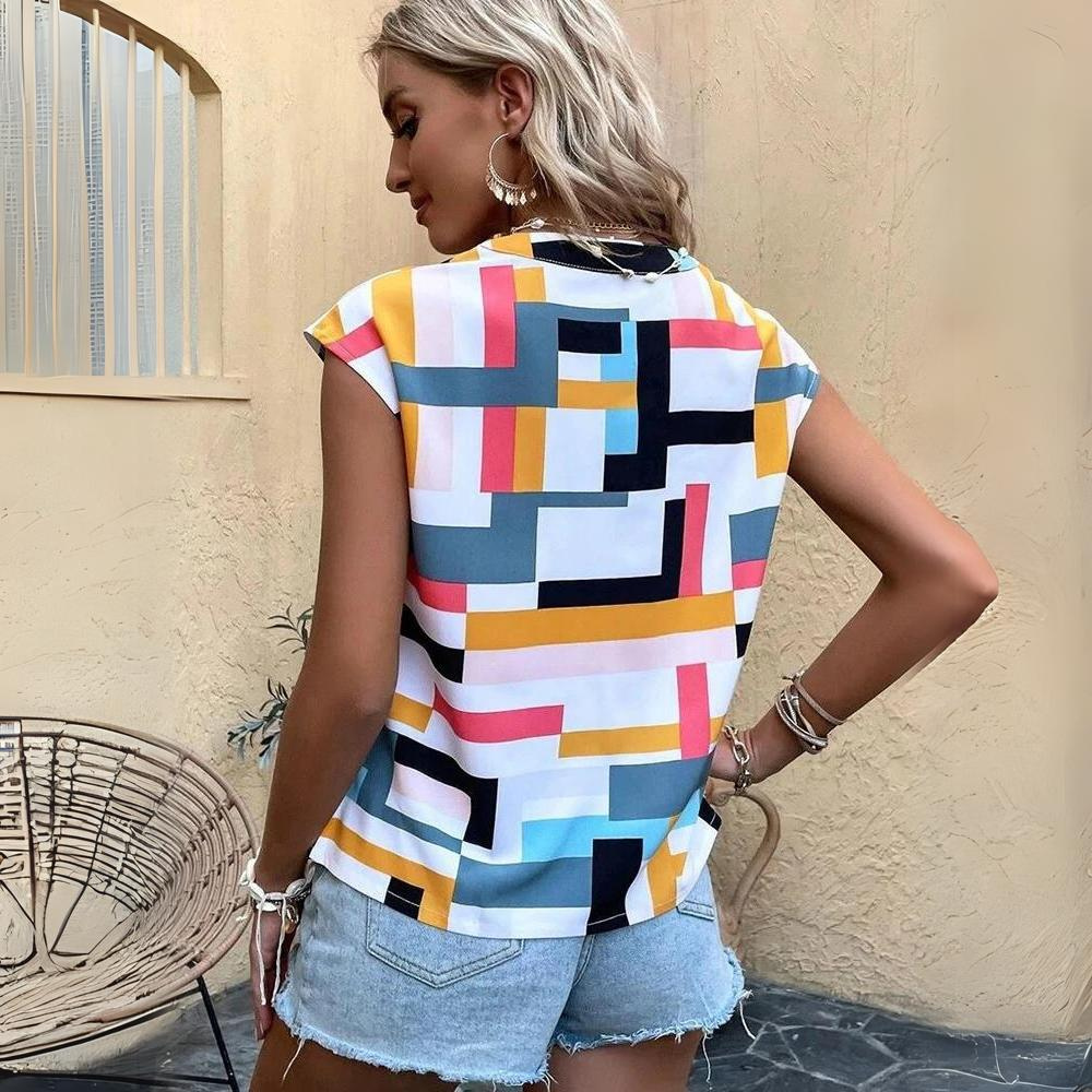 Mette - Elegant Mondrian Shirt