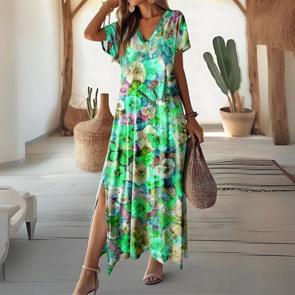 Romane - Elegant Colourful Floral Dress