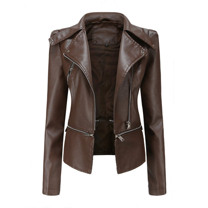 Stylish leather jacket for women