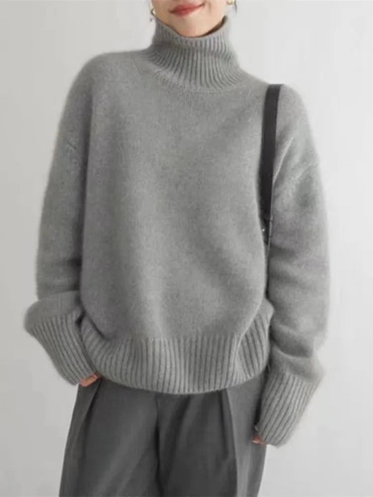 Women's turtleneck sweater