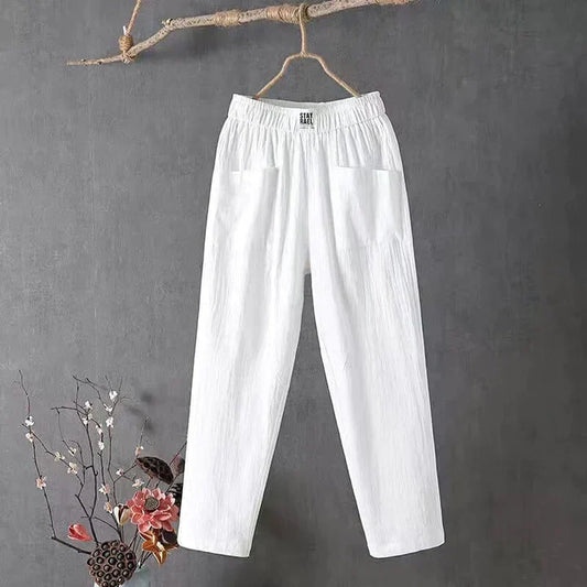 Evelyn - Casual cotton pants