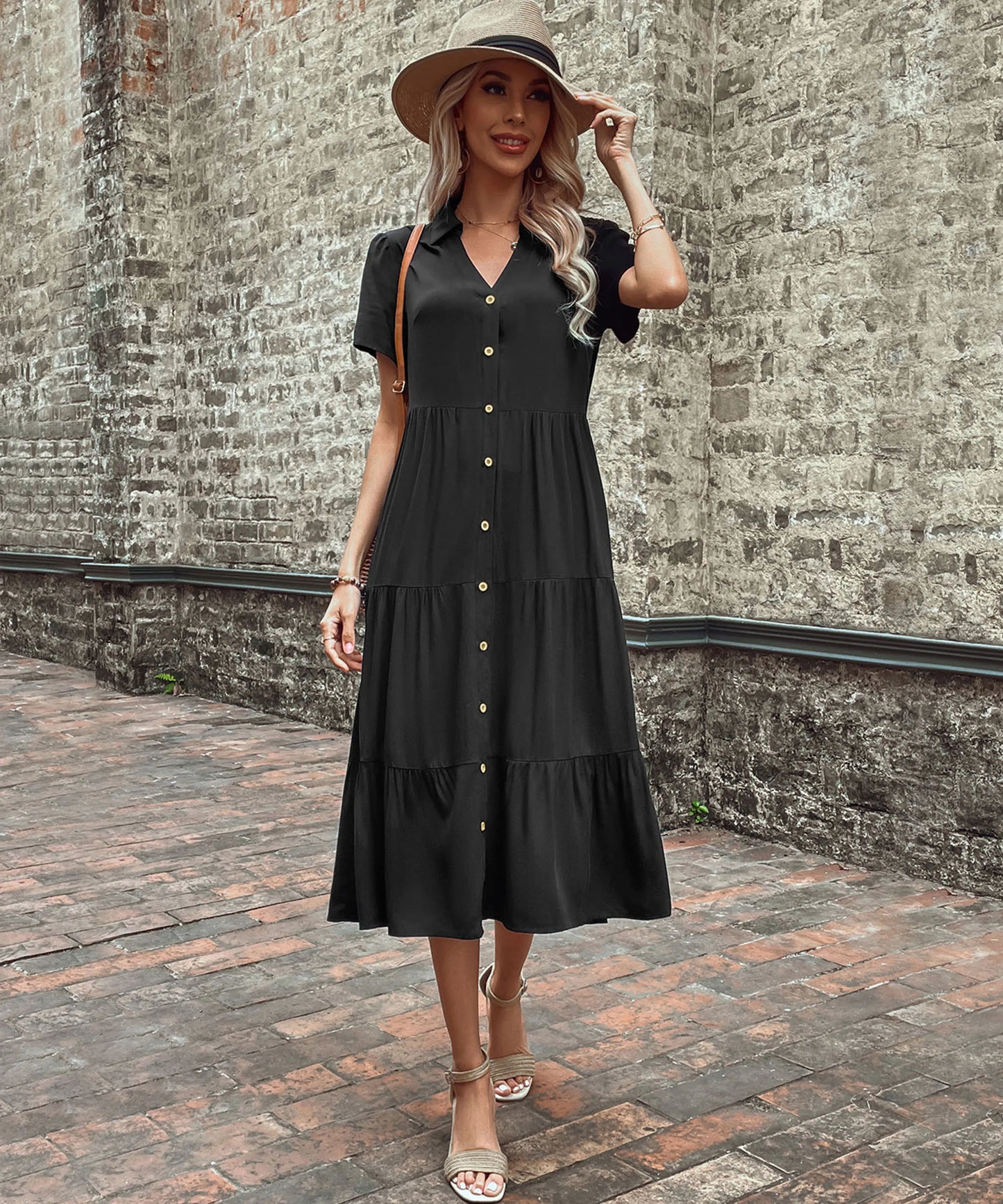 Dagny - Elegant Button Dress