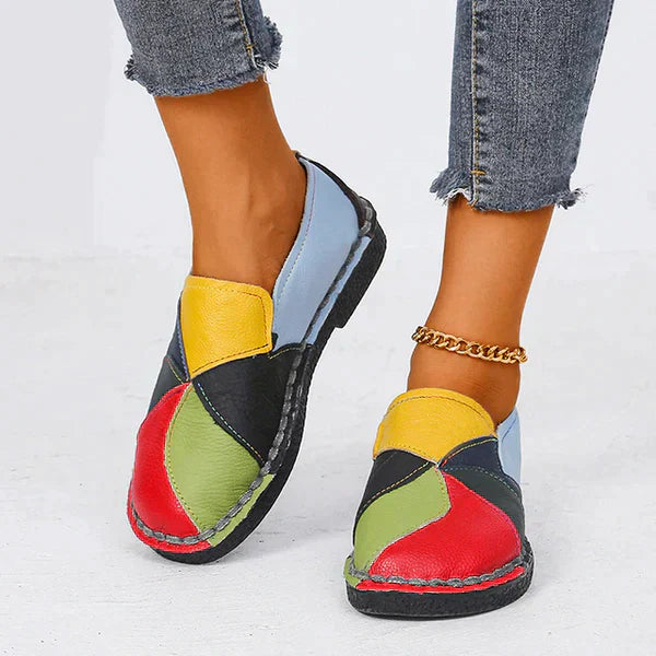 Salma - colored orthopedic women's shoes with heel